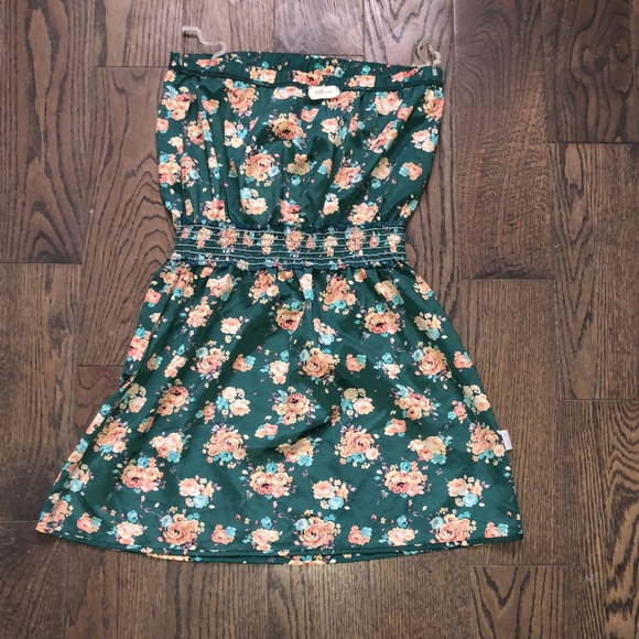 Strapless Floral Print Dress/Tunic - Picture 3 of 8